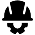 construction engineering helmet icon